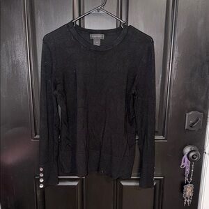 Investments Black Long Sleeve Top